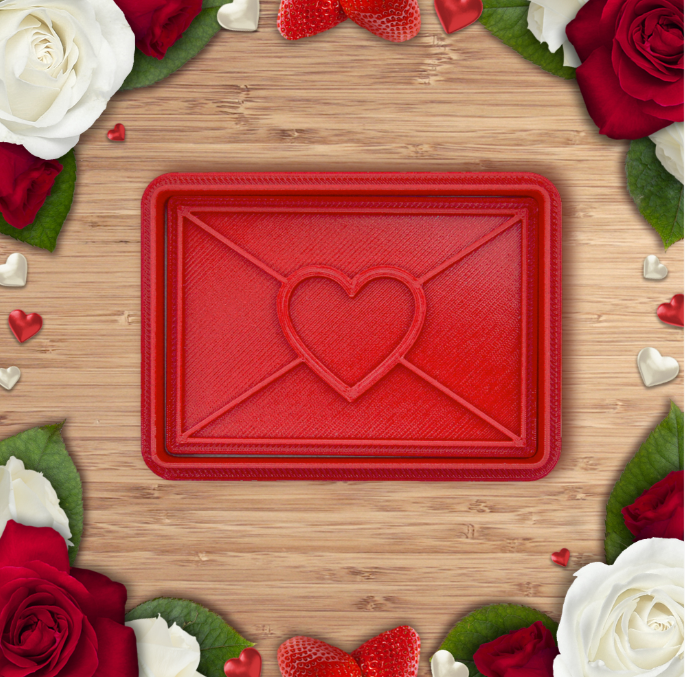 Cortador de Galletas de San Valentín- Carta de Amor-1