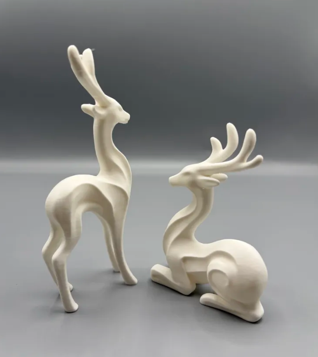 Adorno navidad - Par de renos (pack 2 un)-3