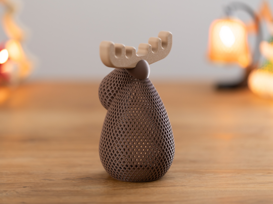 Portavelas LED de Reno Navideño-2