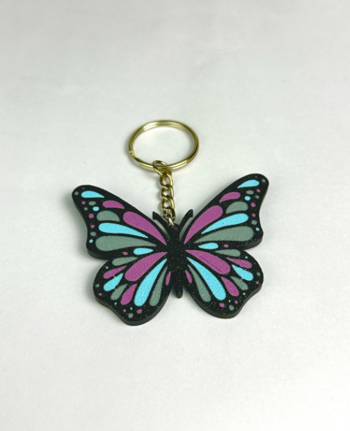 Llavero de Mariposa Multicolor-2