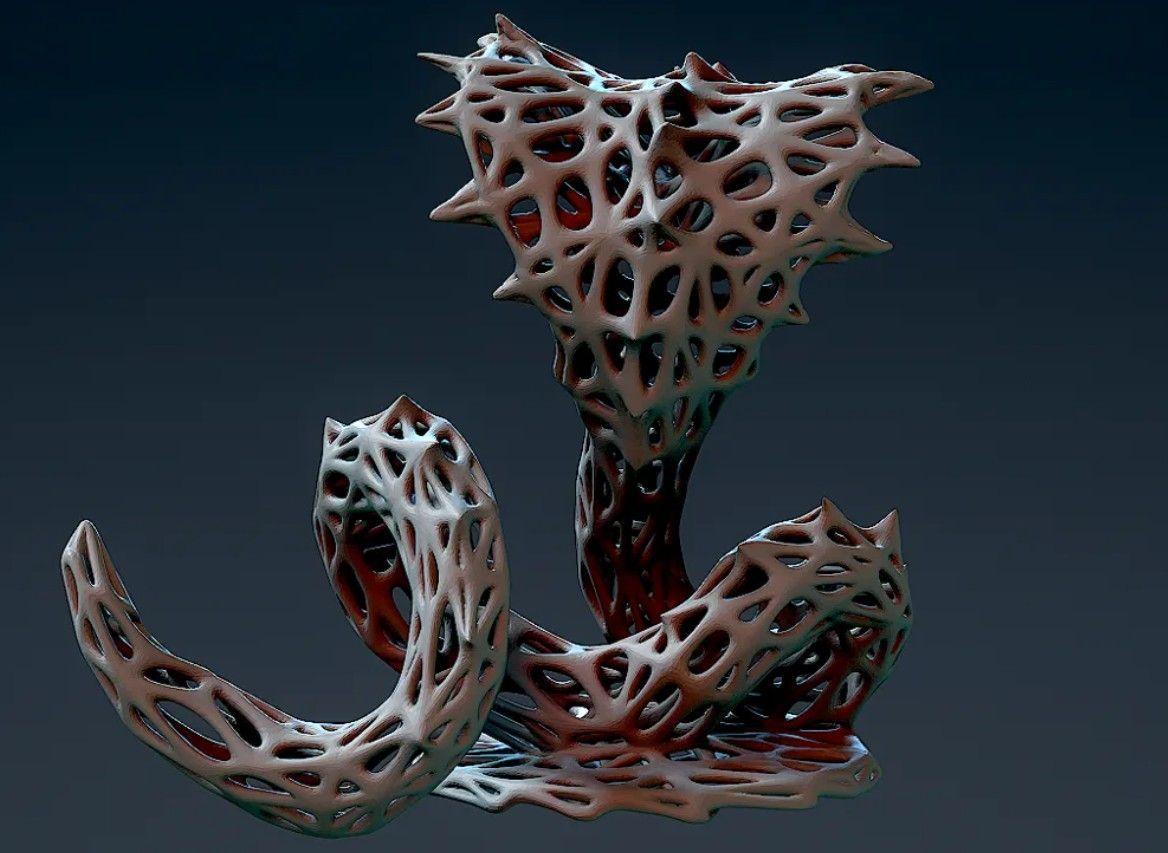 Decoracion Voronoi Cobra-3