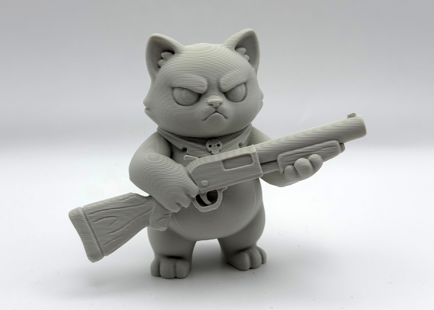 Escultura Decorativa- Gato Escopeta-2