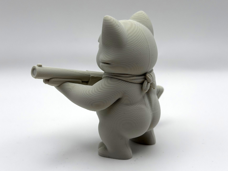 Escultura Decorativa- Gato Escopeta-4