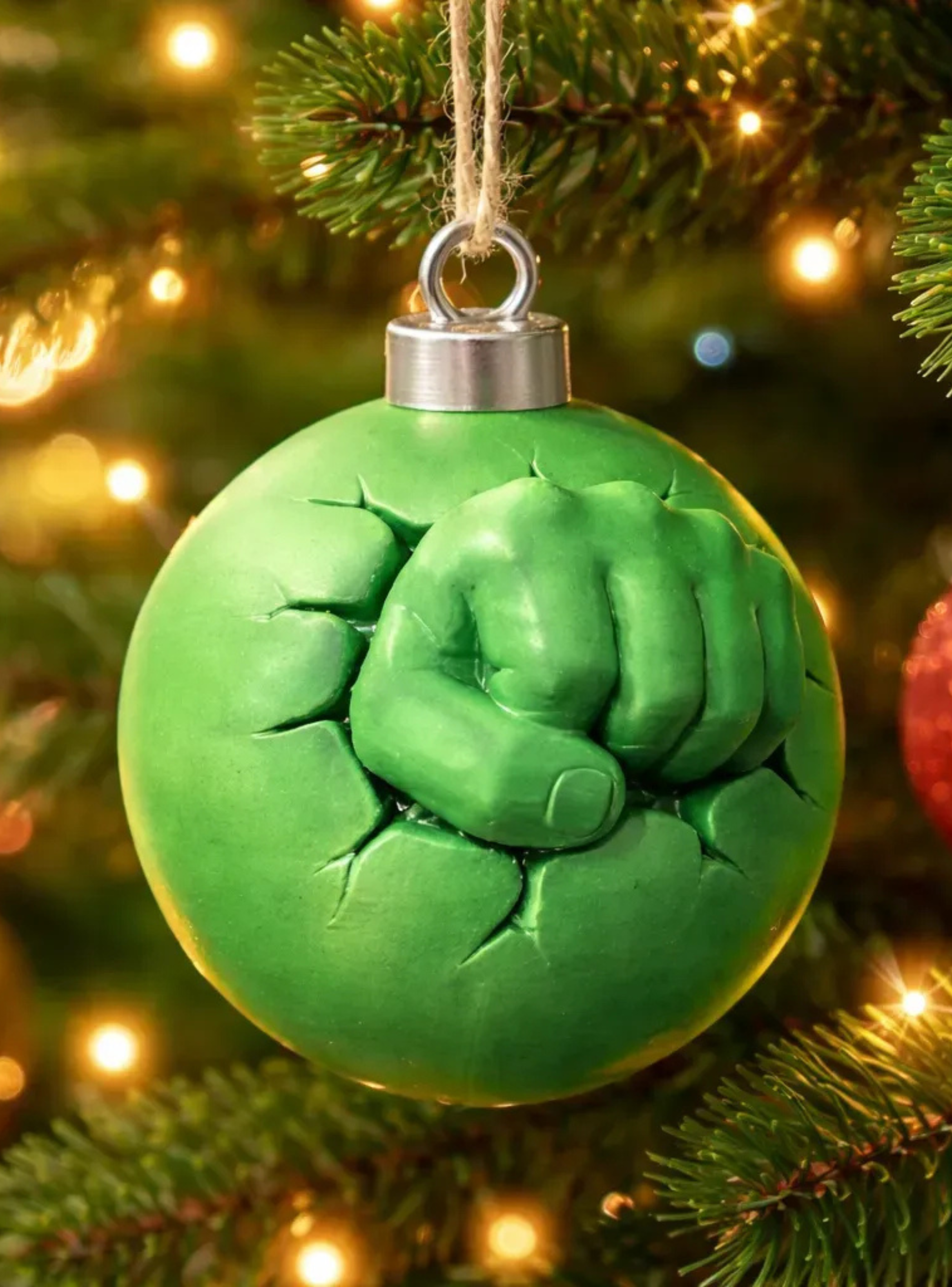 Adorno de Navidad de HULK-2