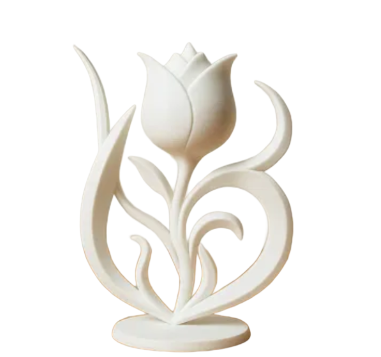 Figura Abstracta y Elegante de Tulipán-0