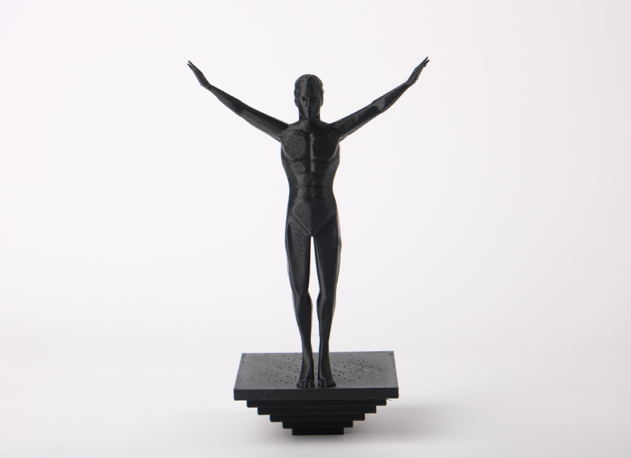Escultura Negra- Atleta Abstracto-2