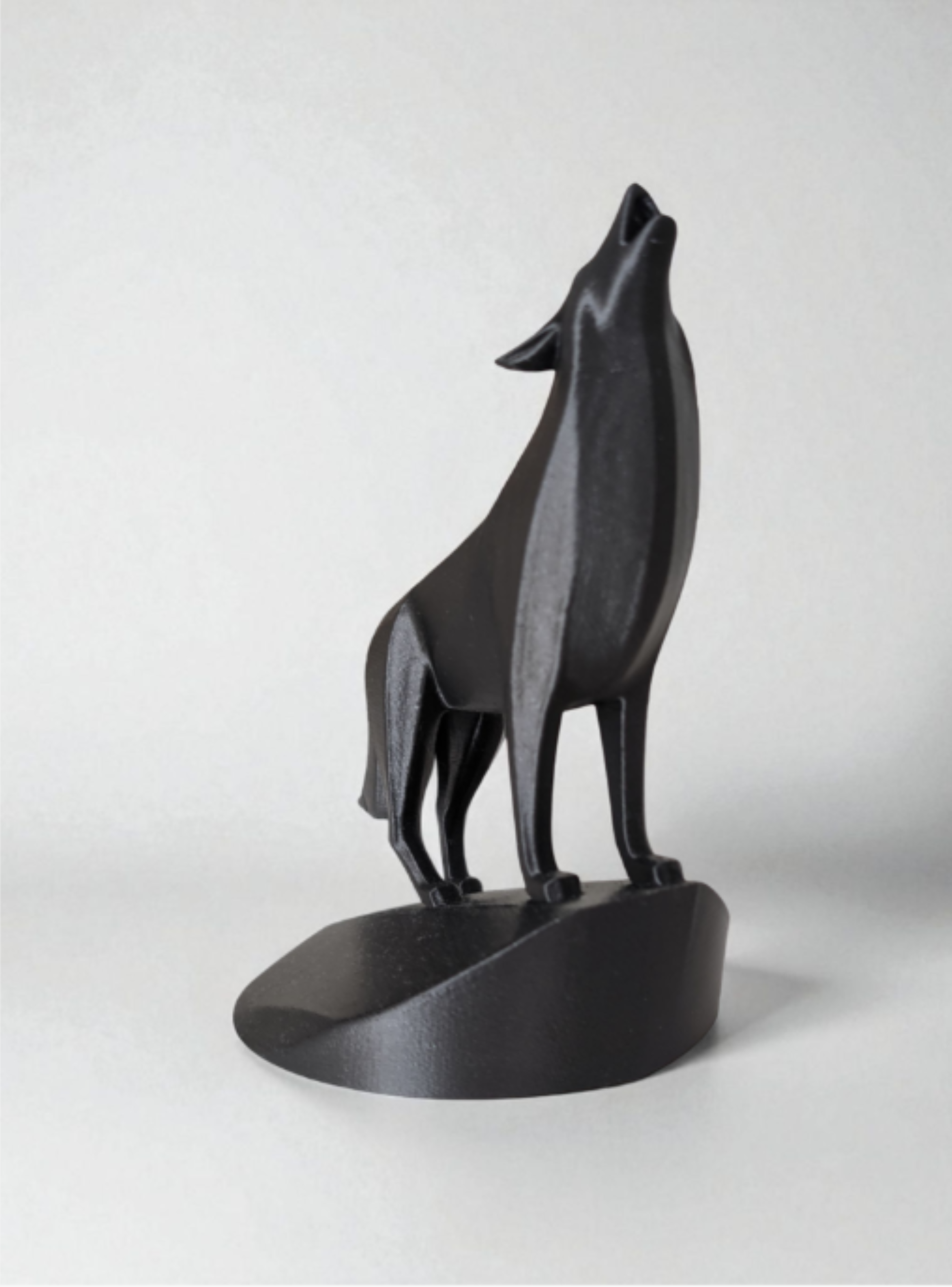 Figura Decoración- Escultura Lobo Aullador-0
