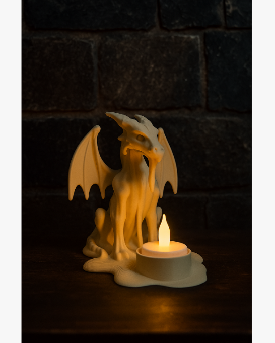 Portavelas LED- Dragón Guardián -2