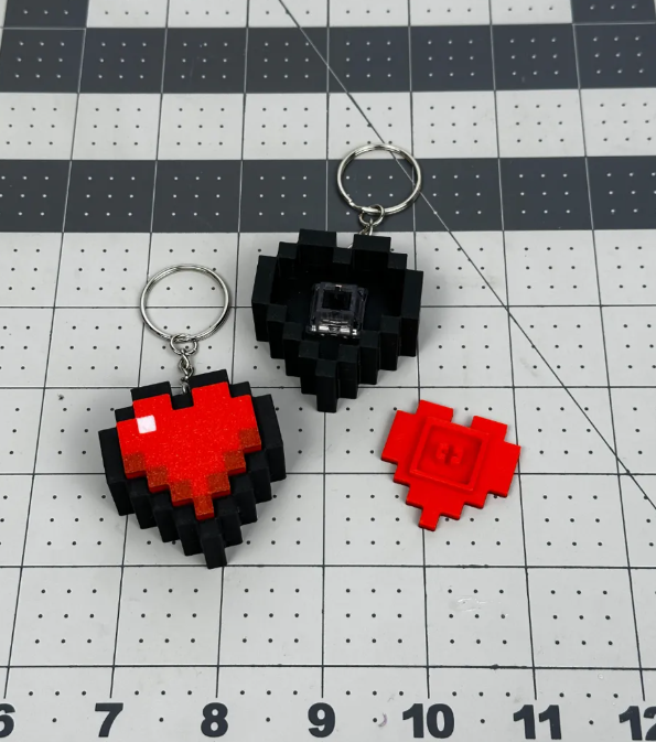 Figura Clicker Corazón Pixel -3