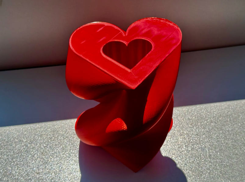 Decoración Hogar Prints Patro - Jarrón espiral de corazón-1