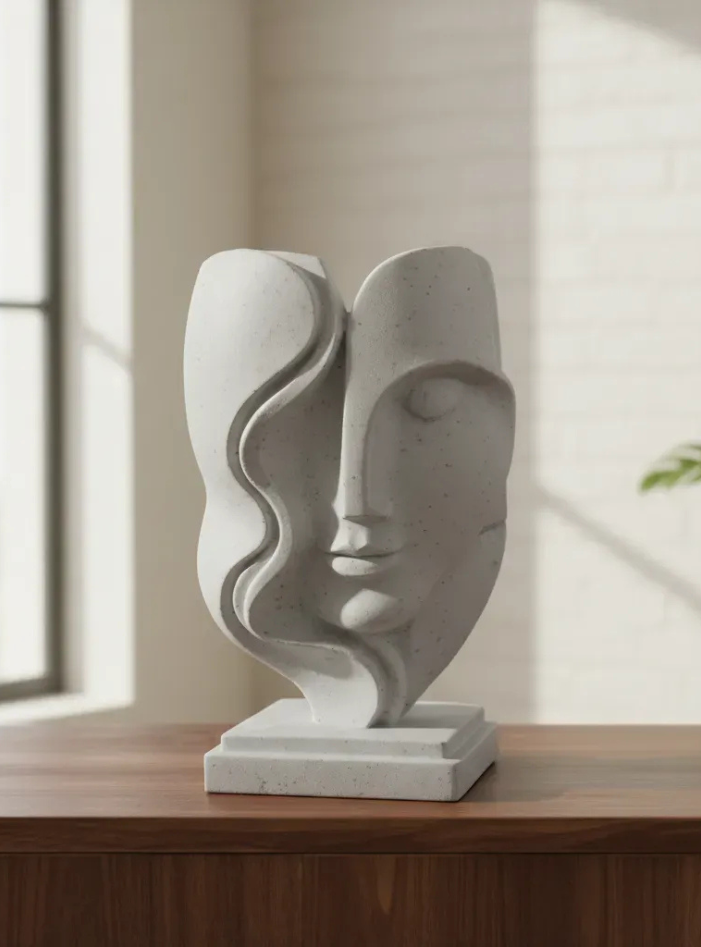 Escultura Elegante Prints Patro - Facial de Arte Moderno-4
