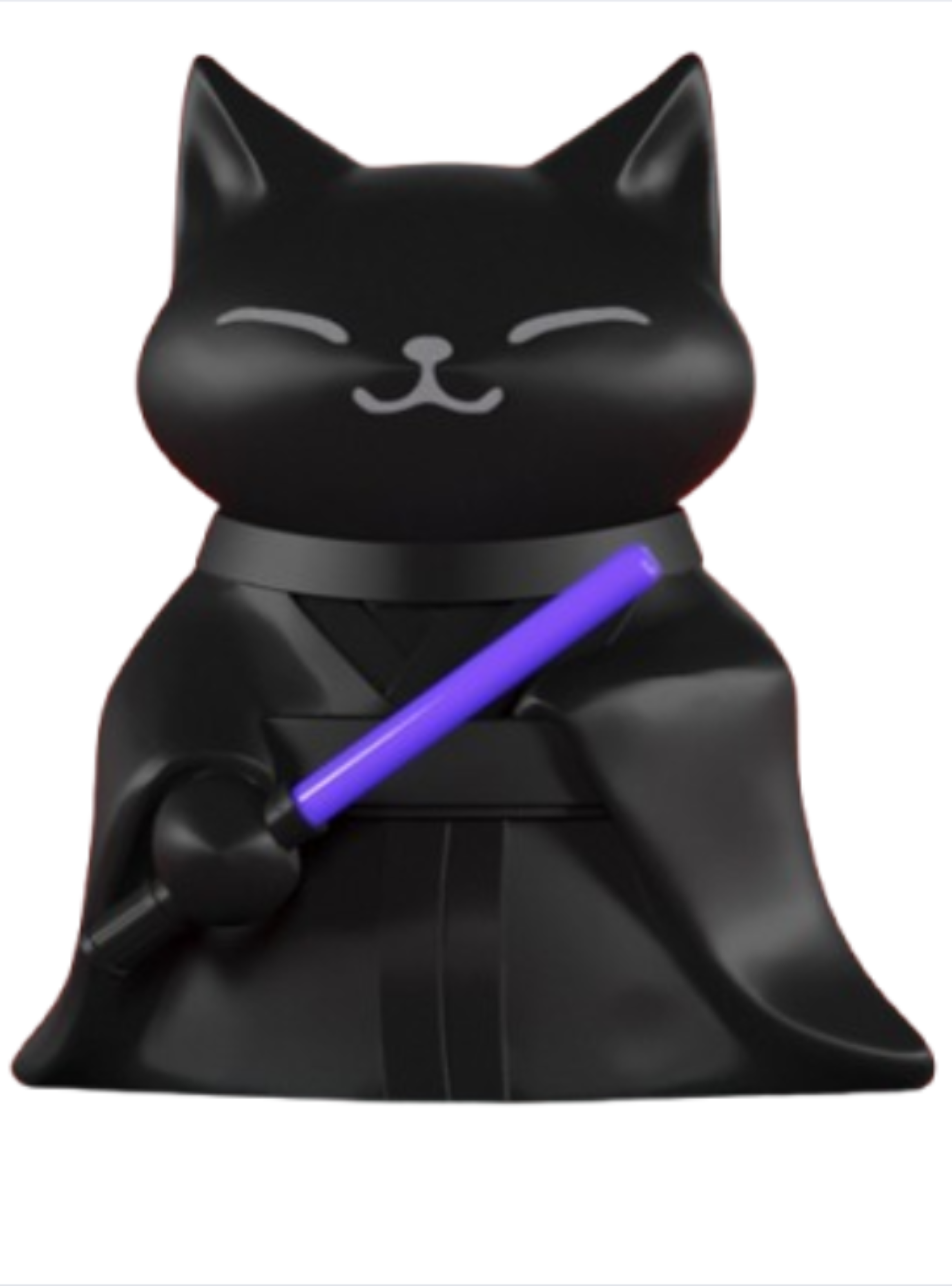 Figura Decoración- Escultura Gato Jedi-0