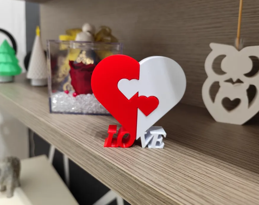 Corazón Partido Día de San Valentín-1