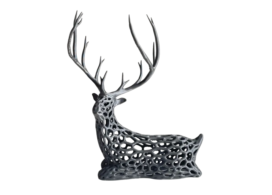 Decoración Ciervo Voronoi-0