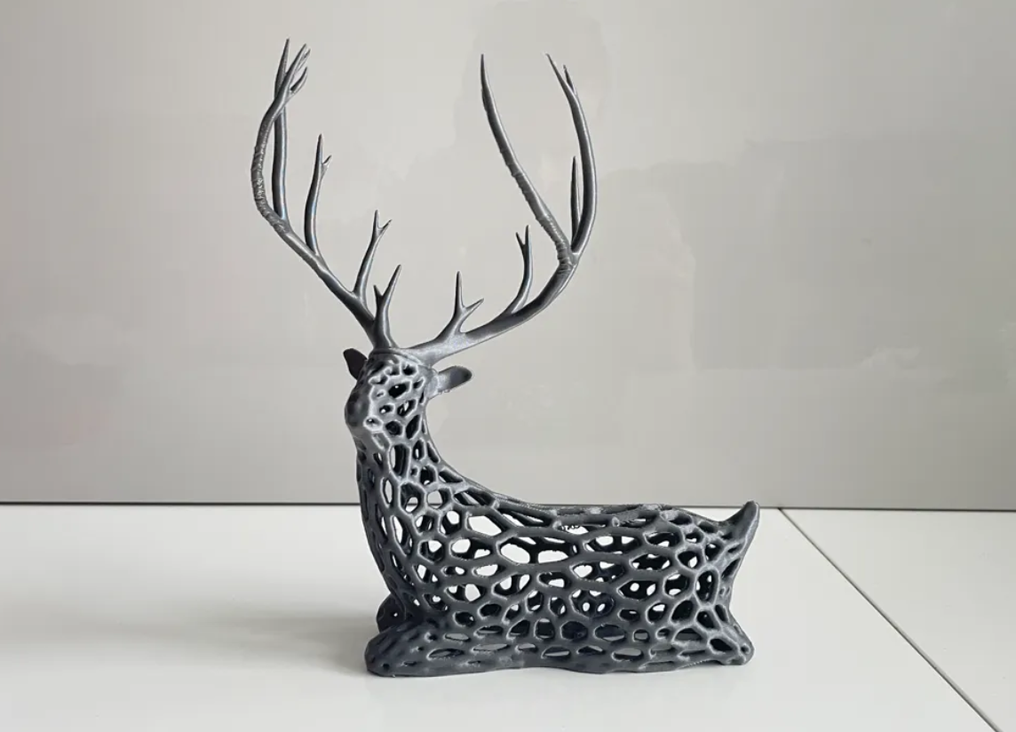 Decoración Ciervo Voronoi-4