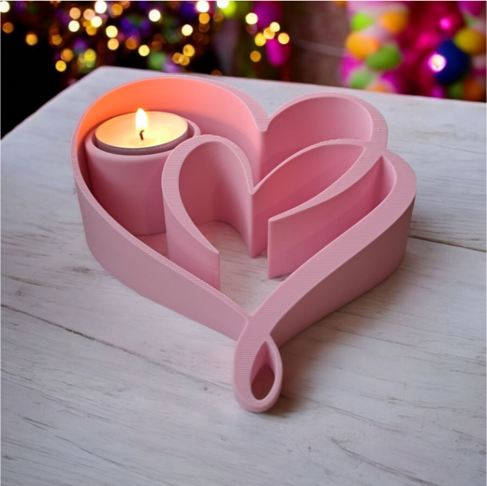 Portavelas Corazones para el día de San Valentín-1