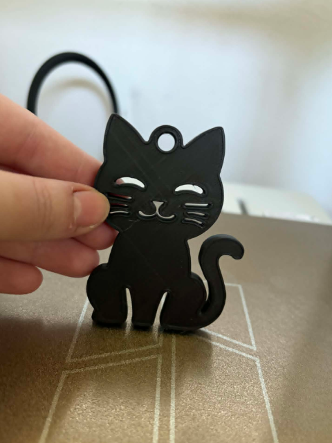 Llavero Prints Patro- Gato Negro-6