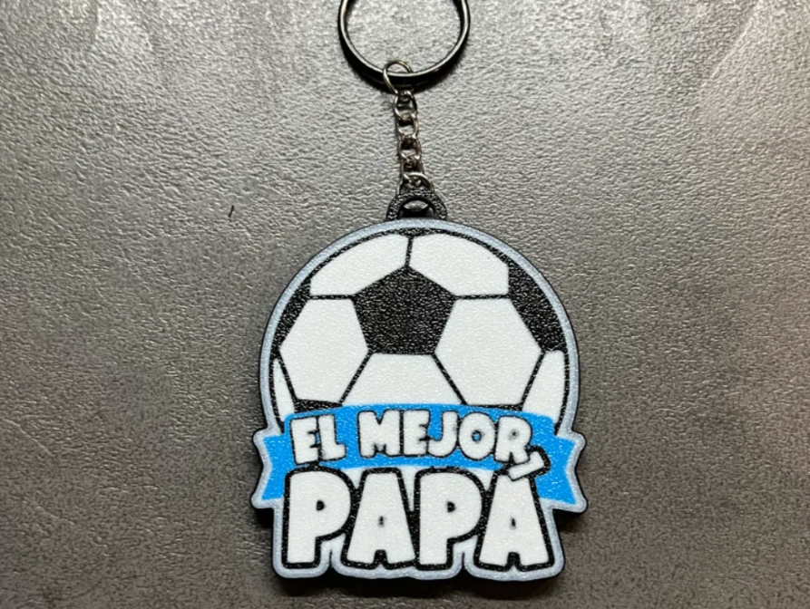 Llavero Prints Patro- Feliz Día Papá de Futbol-4