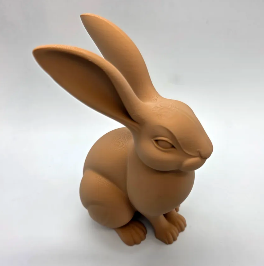 Escultura conejo sentado-2