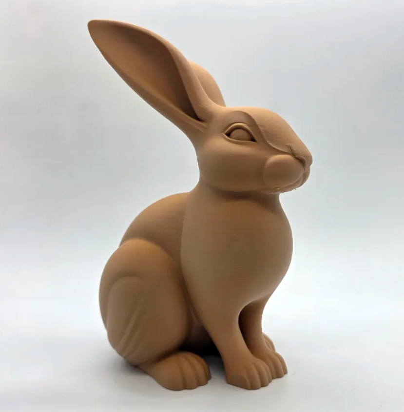Escultura conejo sentado-3