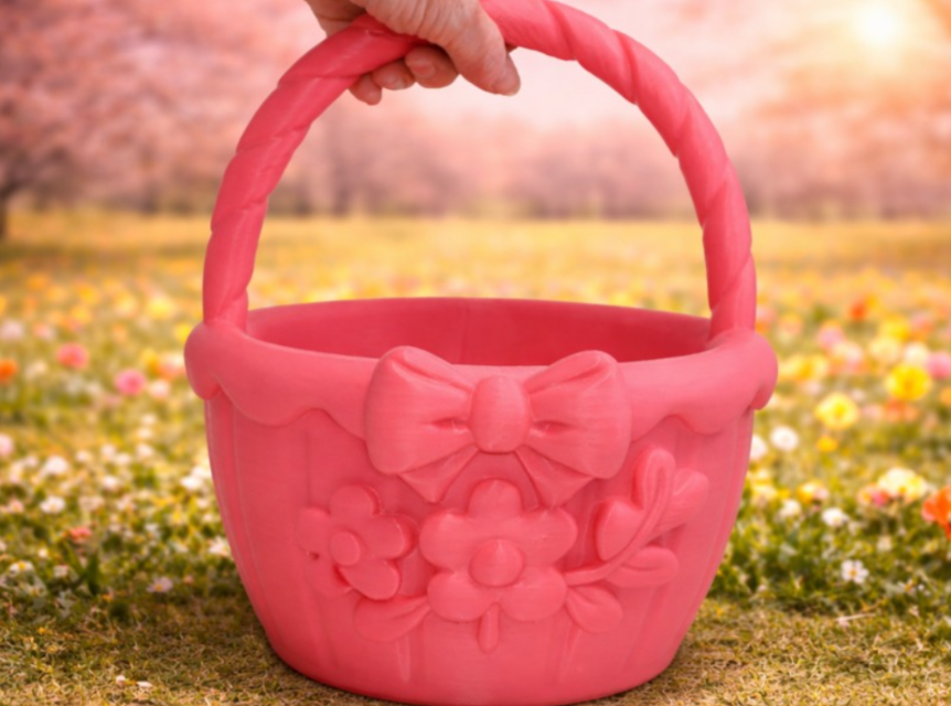 Cesta de Pascua Grande Bonita-3