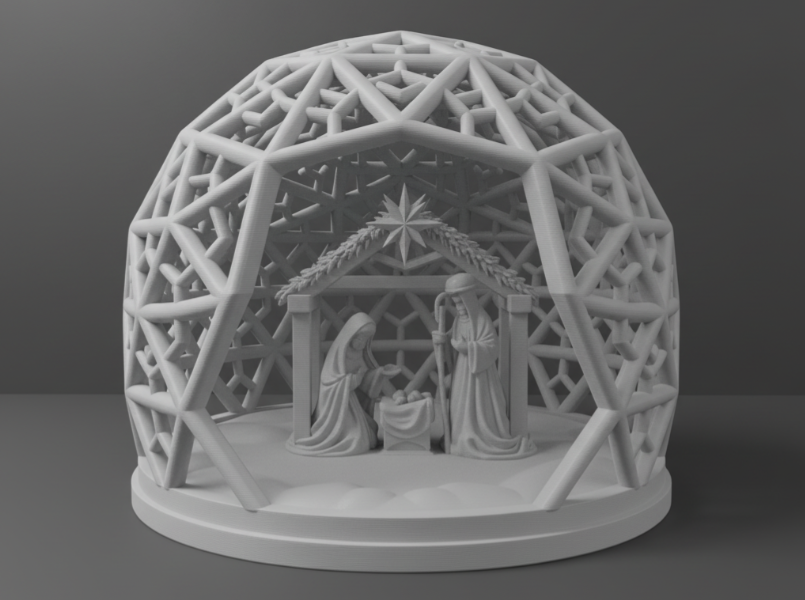 Figura de Escena de Nacimiento Navideño-3