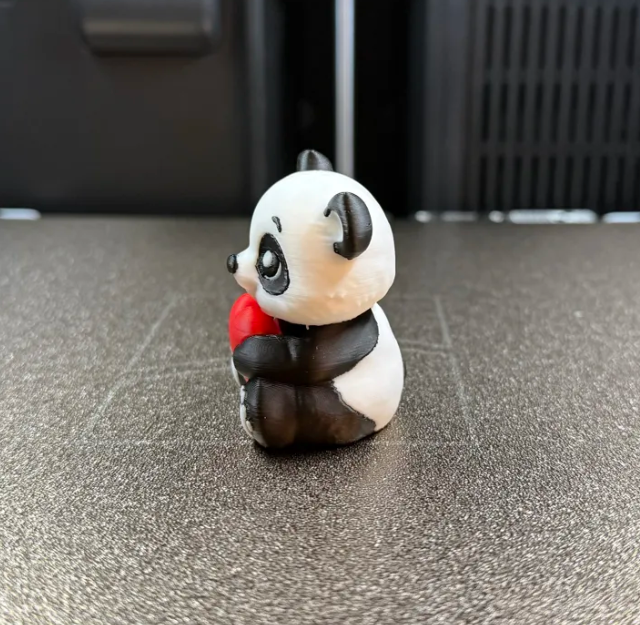 Figura Oso Panda con corazón - San Valentín-2