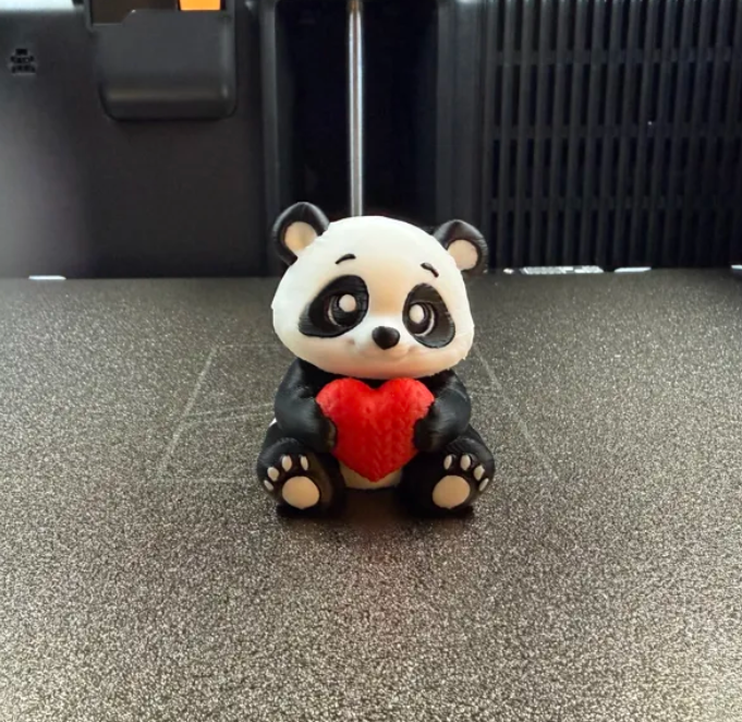 Figura Oso Panda con corazón - San Valentín-3