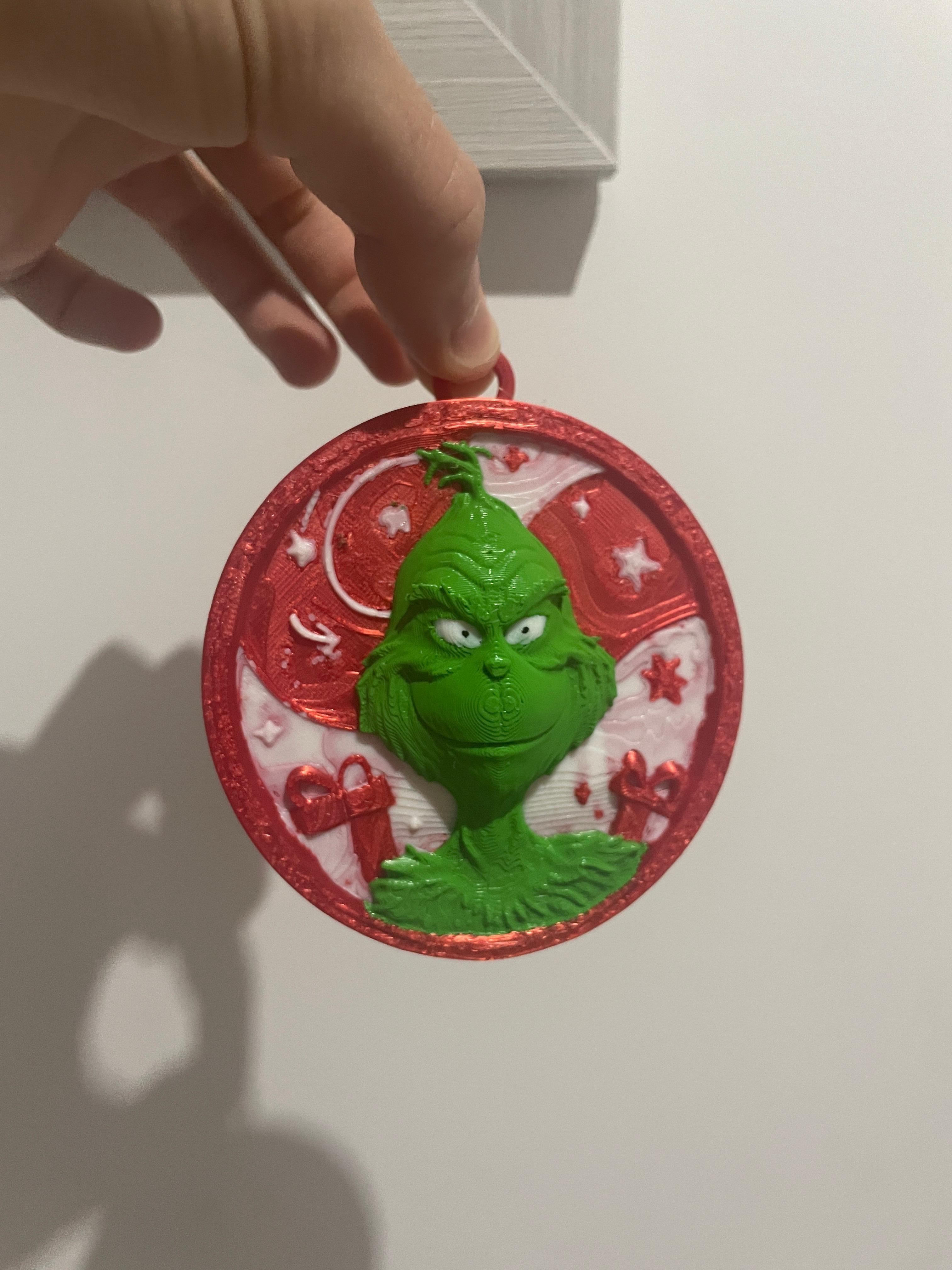 Bola Navidad - Grinch Relieve-2