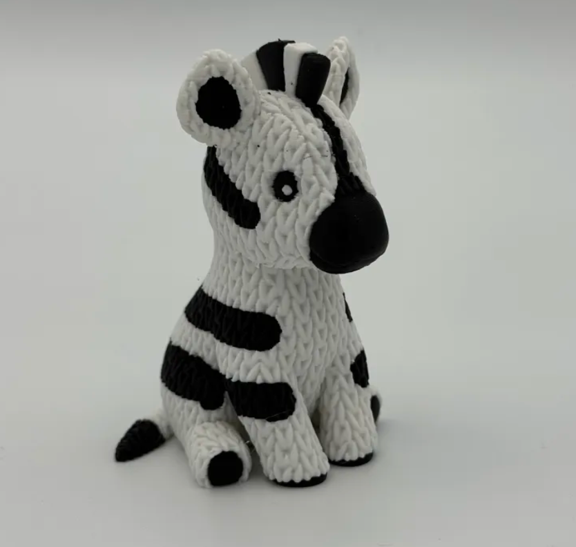 Figura cebra estilo tejido-1