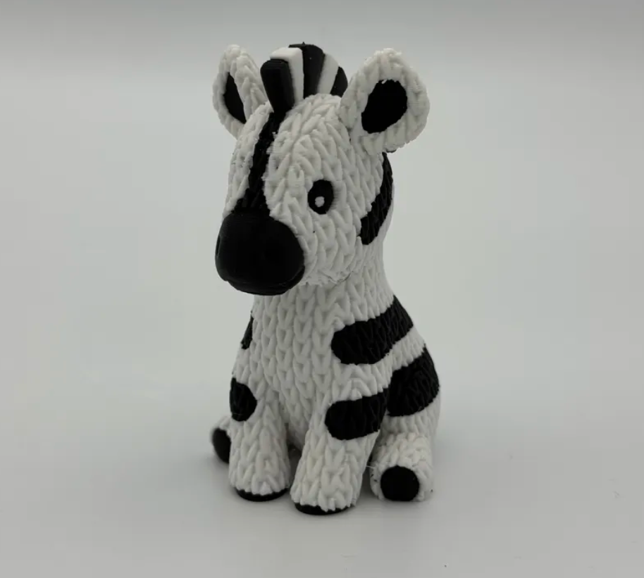 Figura cebra estilo tejido-2