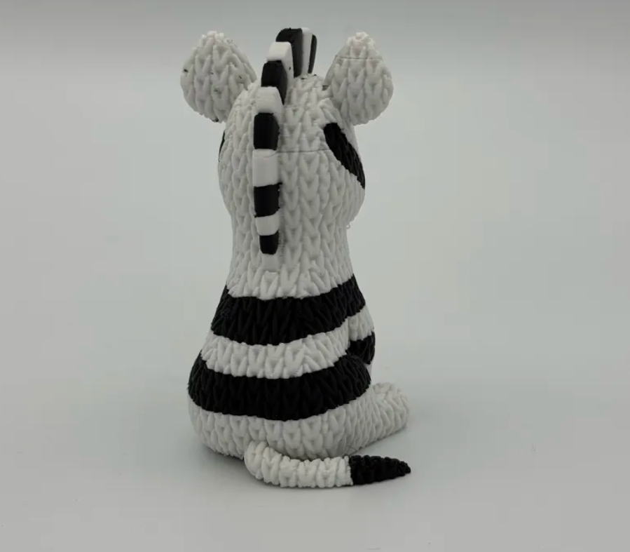 Figura cebra estilo tejido-3