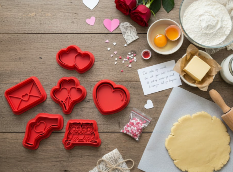 Juego de cortadores de galletas - San Valentín-0