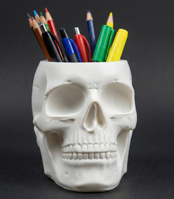 Portalápices de calavera -2