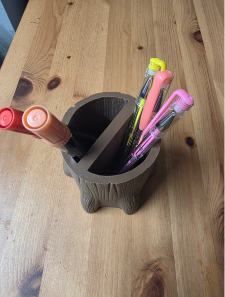 Organizador de escritorio Multiusos Tronco de Árbol-1