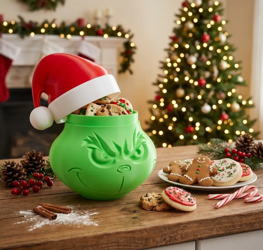 Decoración navidad - Cuenco para galletas Grinch-2