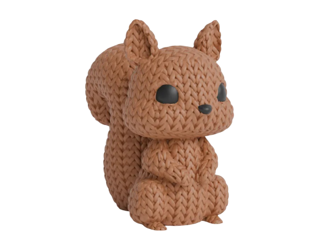 Mini Figura - Ardilla Estilo Tejido-0