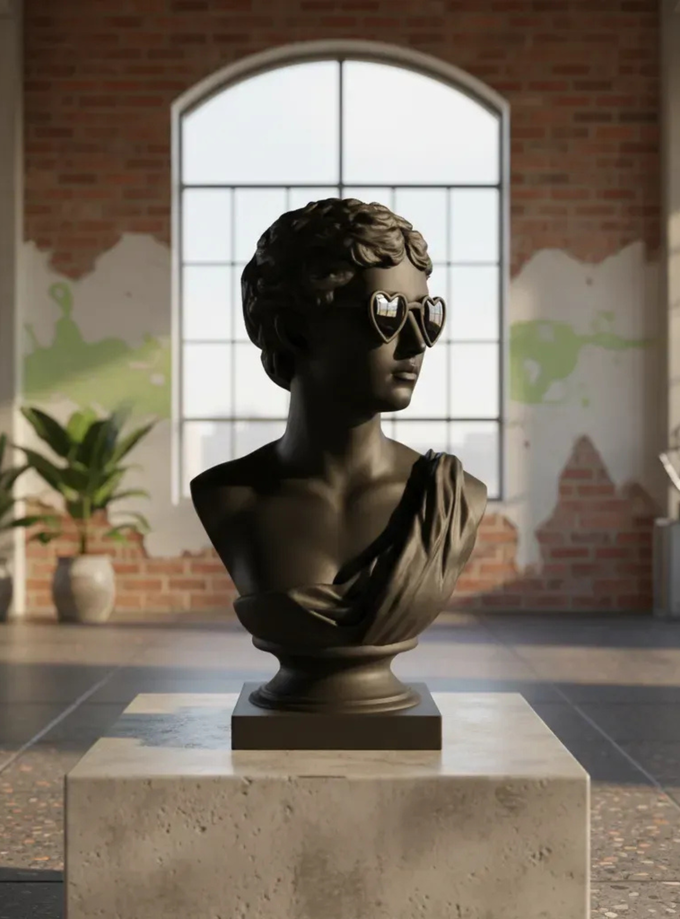 Escultura Elegante Prints Patro - Busto estilo Romano-4