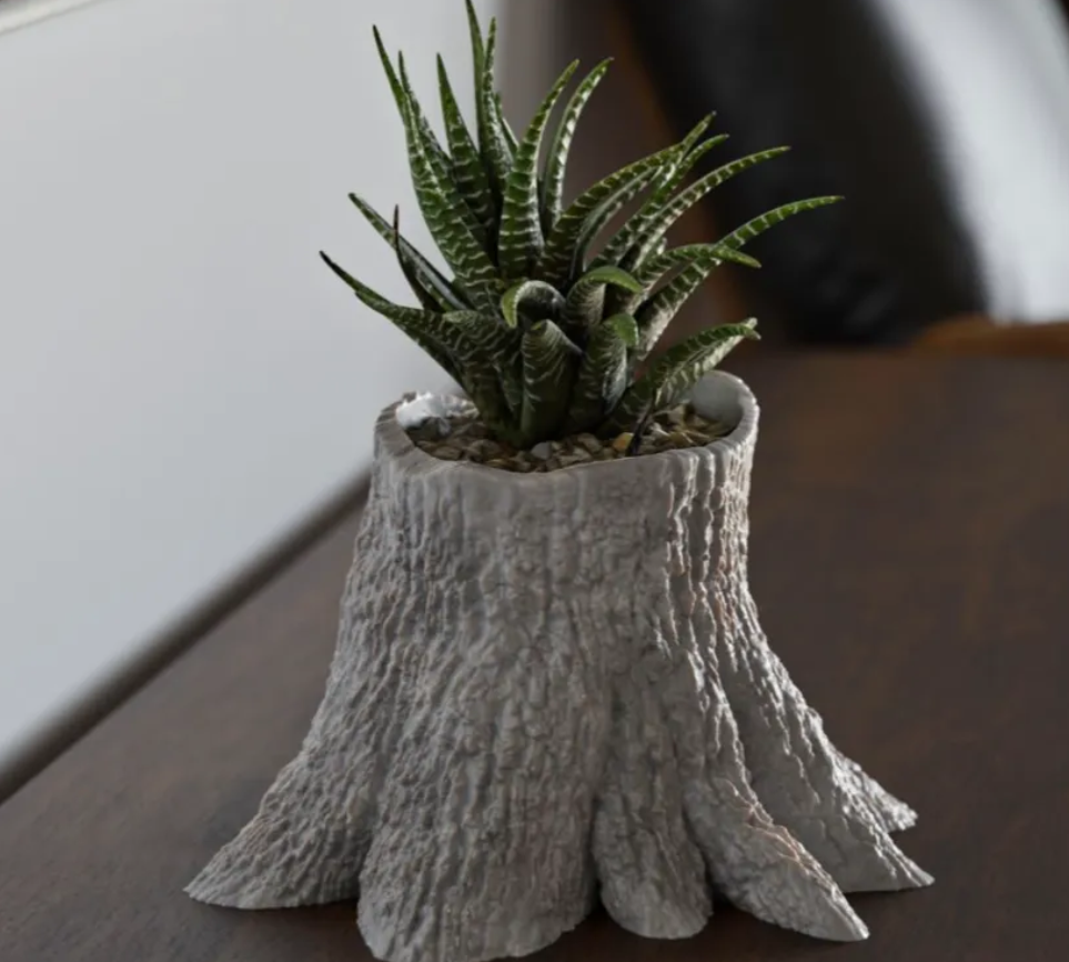 Macetero - Diseño Tronco Árbol-2