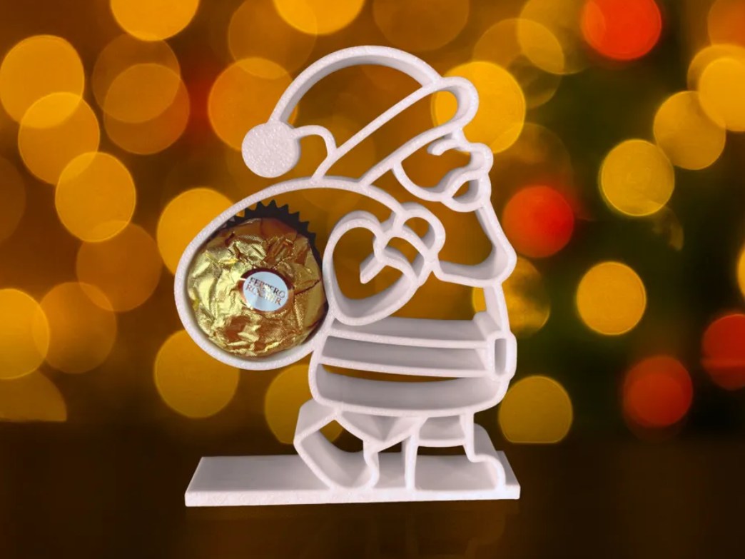 Adorno navidad - Saco de regalos de Papa Noel chocolate-3