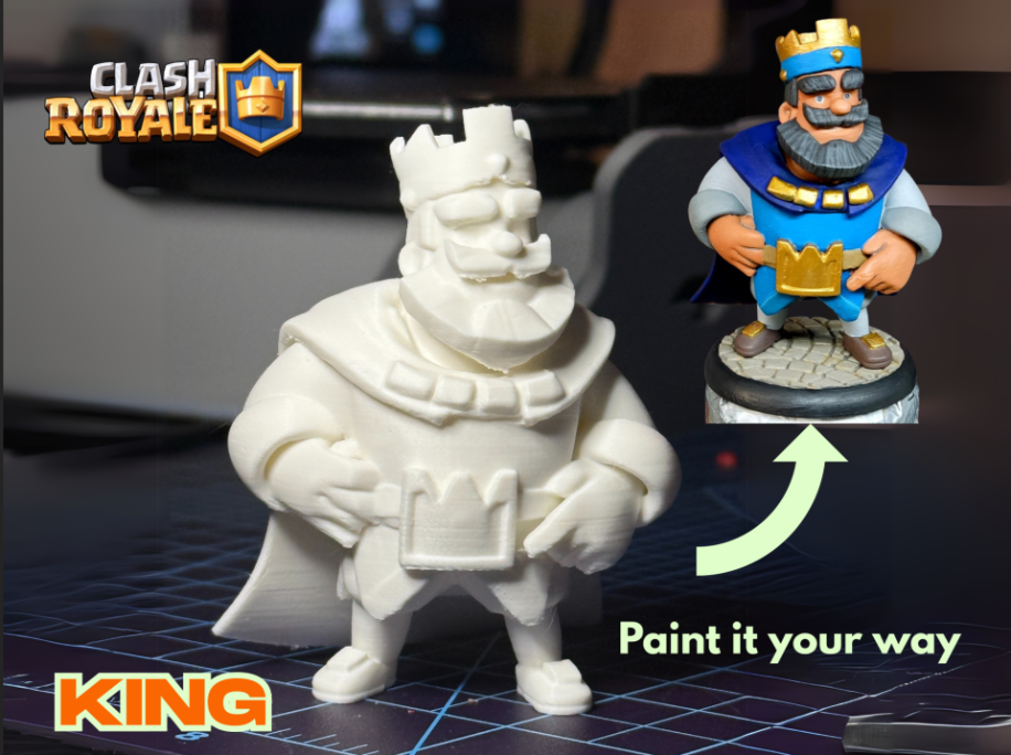 Figura Decorativa El Rey (Clash Royale)-2