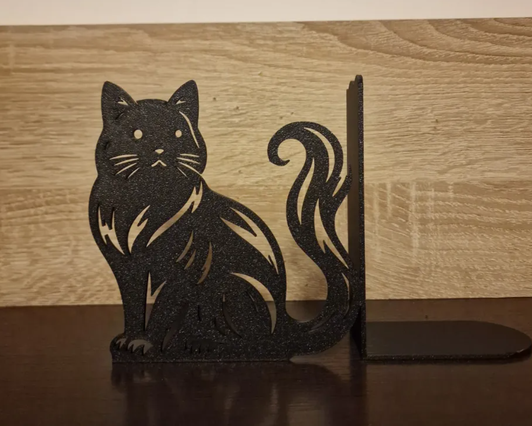 Sujeta libros - Forma de gato-2