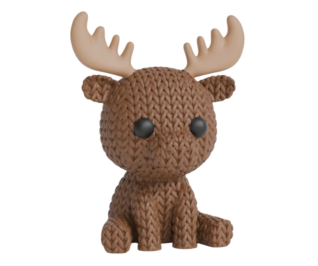 Mini Figura - Alce Estilo Tejido-0