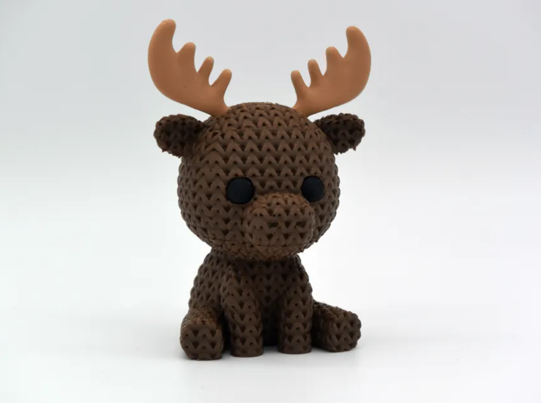 Mini Figura - Alce Estilo Tejido-2