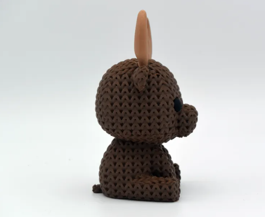 Mini Figura - Alce Estilo Tejido-3