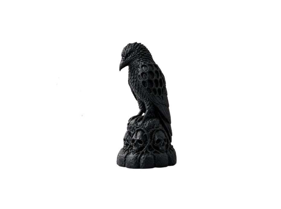 Escultura Elegante Prints Patro- Cuervo Necro-0