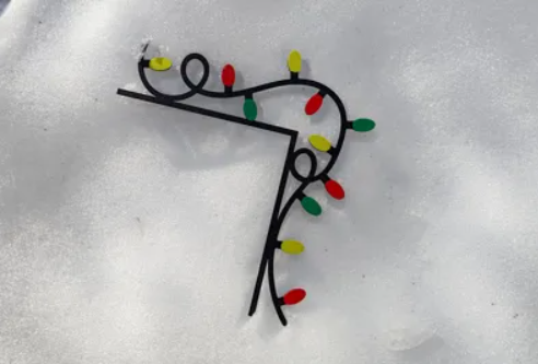 Adorno navidad - Esquinero de puerta Luces -2