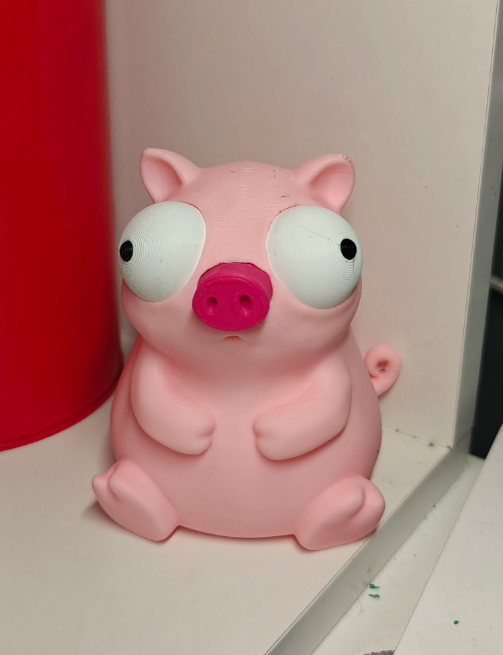 Figura Decorativa Prints Patro- Cerdito Ojos Saltones-2