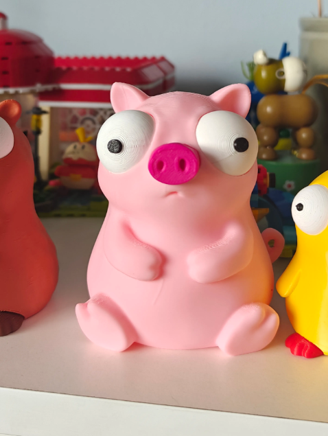 Figura Decorativa Prints Patro- Cerdito Ojos Saltones-3
