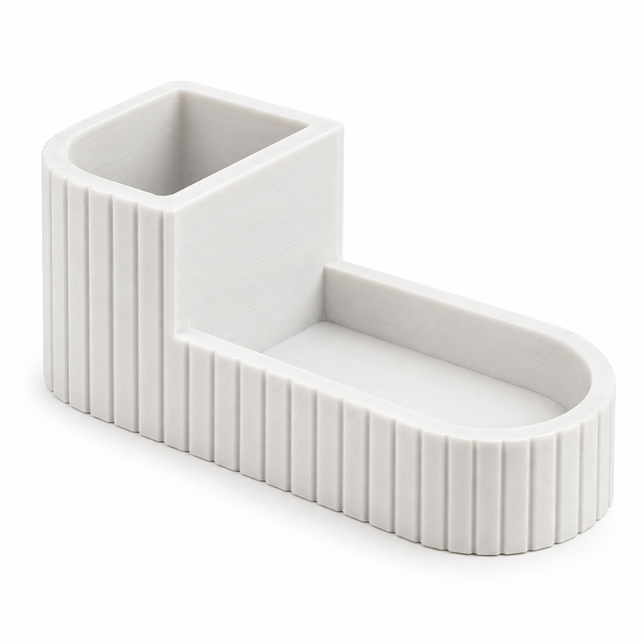 Organizador de Escritorio Porta Lápices Blanco-0